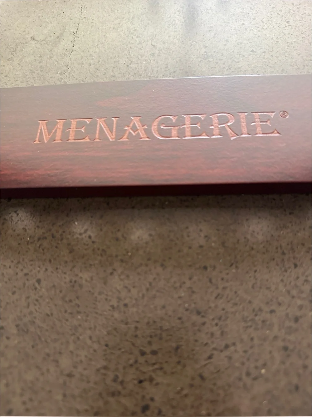 NWT Menagerie Arch Display Stand in Rosewood